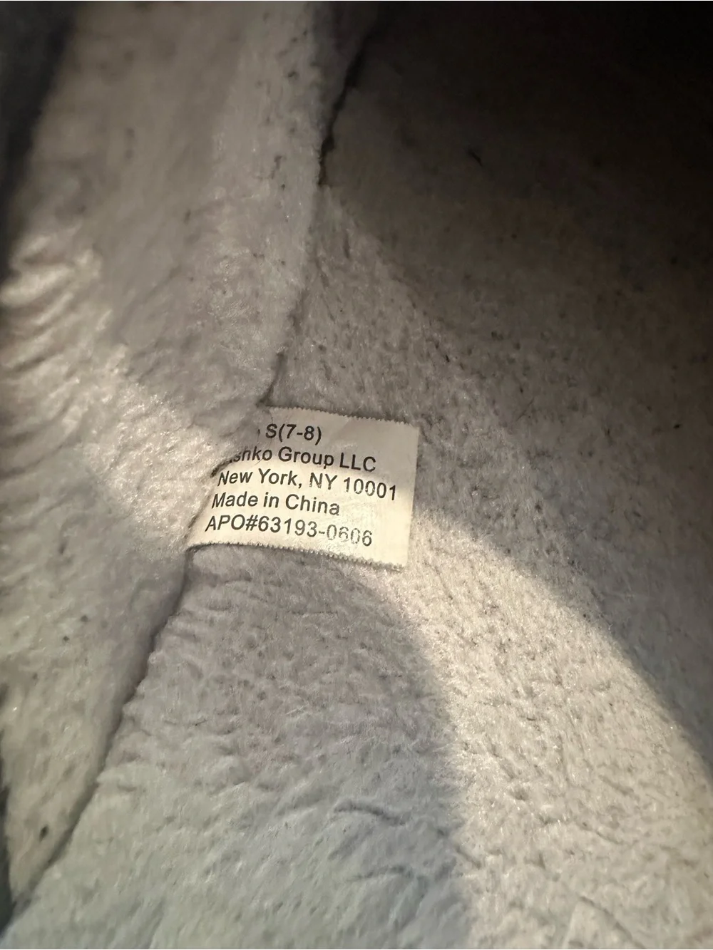 Lucky Brand Men’s Gray Plush Slide Slippers Size S 7/8 Well Worn